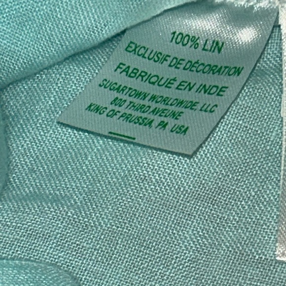 Lilly Pulitzer beaded tunic size small 100% linen turquoise - Picture 4 of 4